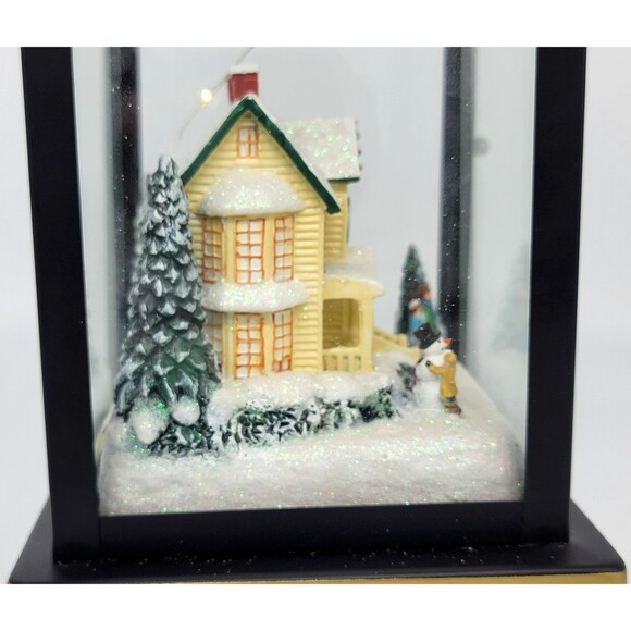 Bradford Exchange Thomas Kinkade Believe Lighted Christmas Lantern Holiday Decor - Picture 13 of 17